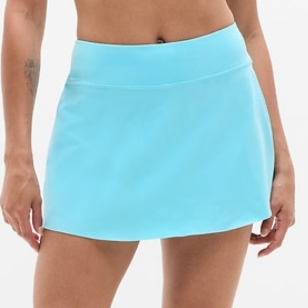 Athleta Ace Advantage Aqua Athletic Skirt Large NWT
